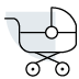 baby carriage icon