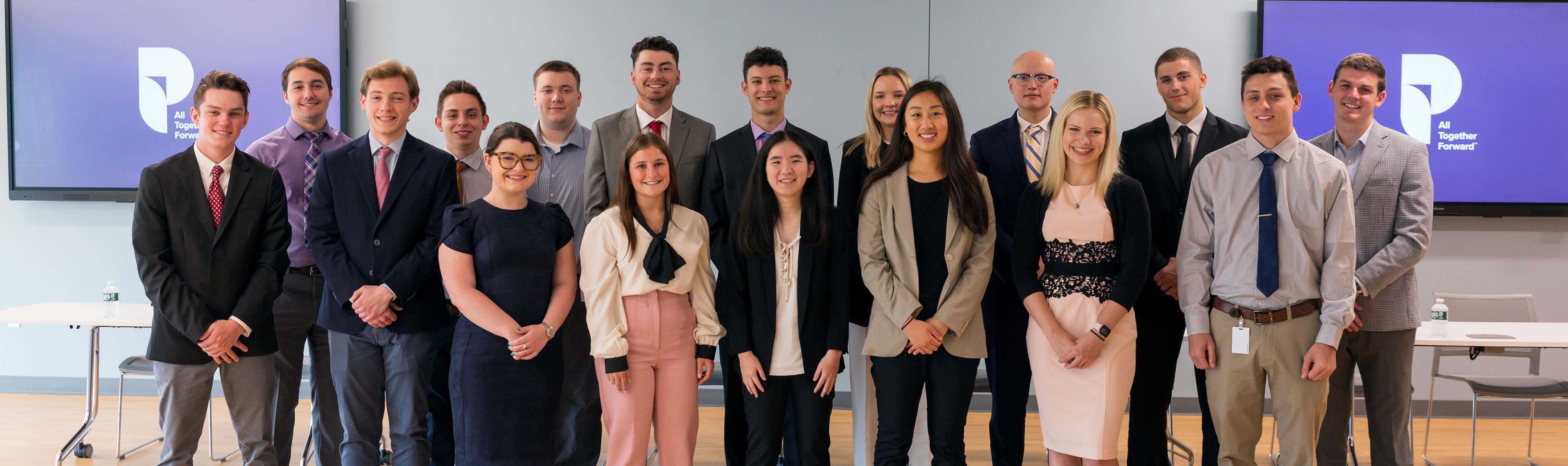 Group photo of Pioneer's summer interns.