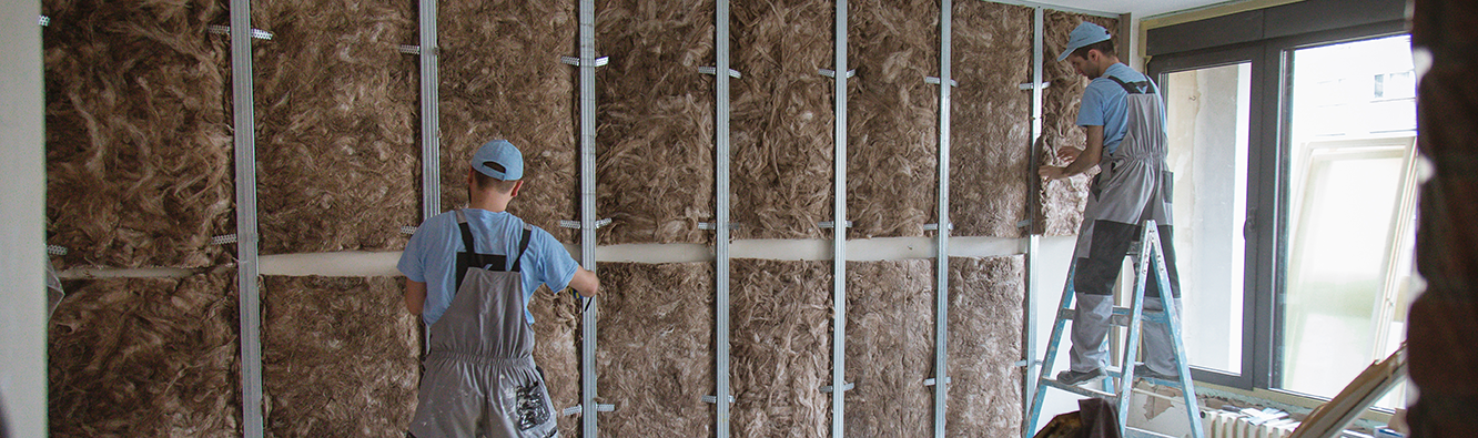 men working on home construction