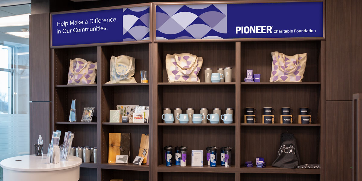 items on store shelves