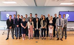 Group photo of Pioneer's summer interns.