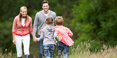 family outdoors