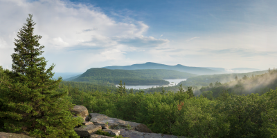 View of mountains in the Adirondacks