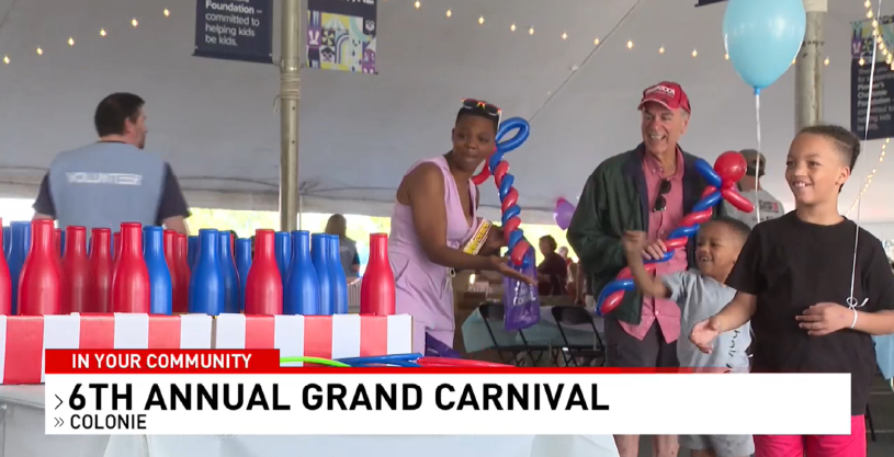 Colonie kids revel in fun at Pioneer Charitable Foundation's 6th annual Grand Carnival (WRGB)